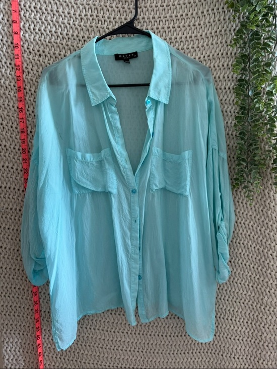 Maven West Tops - Maven West extra small blue blouse